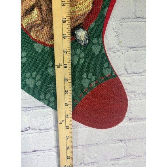 Yorkie Yorkshire Terrier Tapestry Christmas Stocking By Artist Linda Picken 19" - Picture 5 of 8